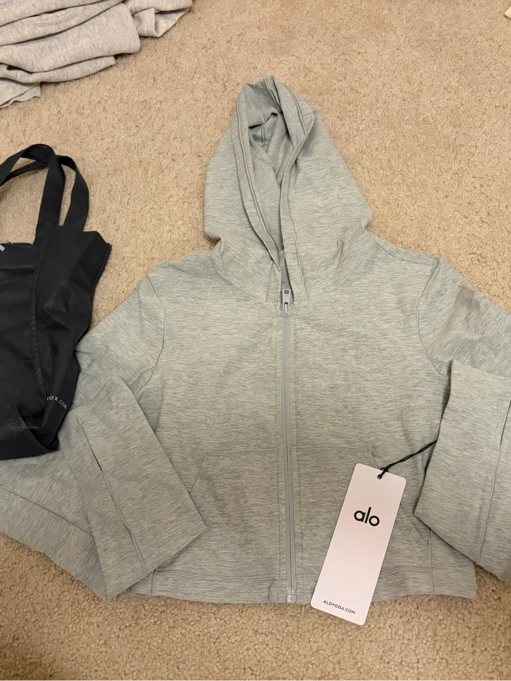 Alo cropped zip up